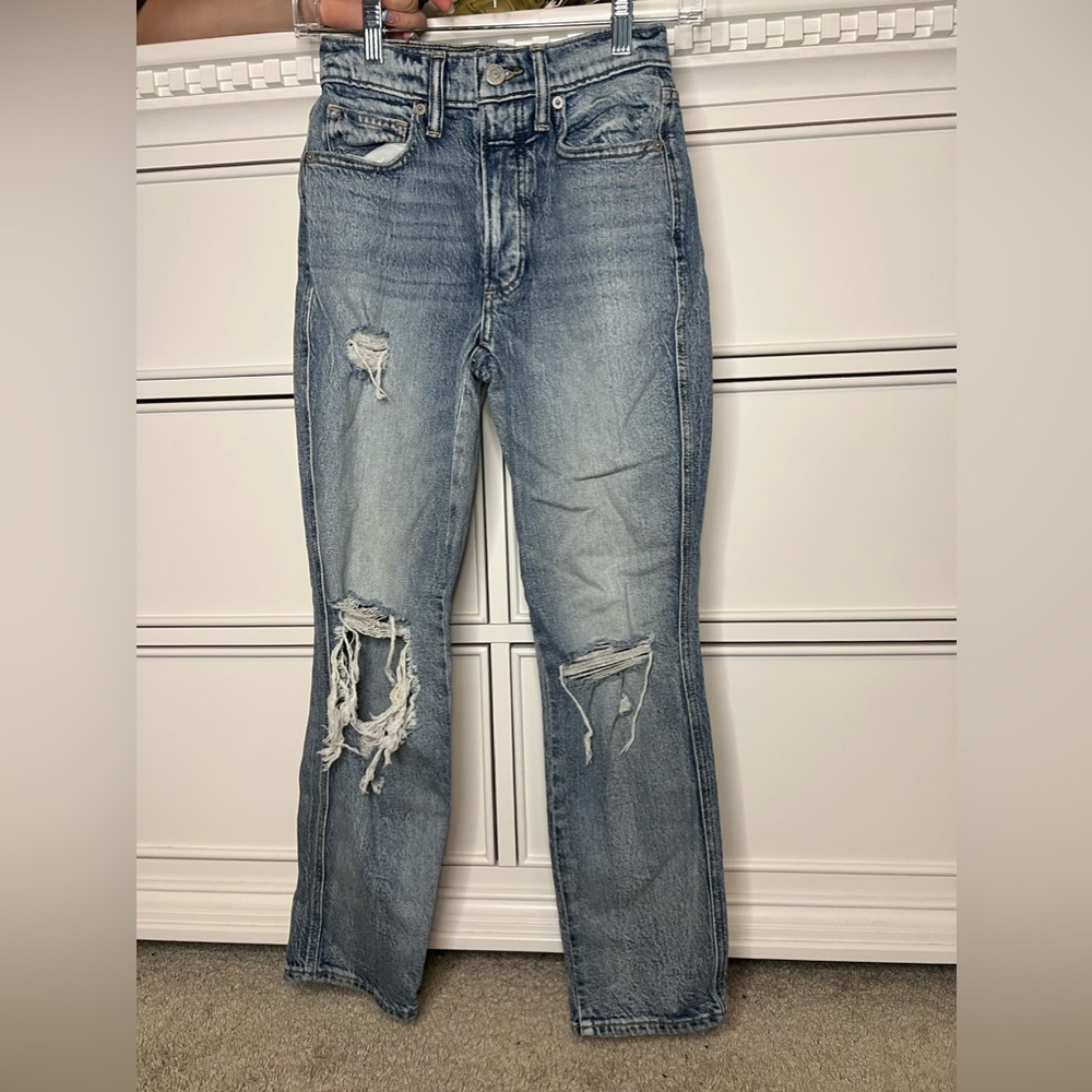 Selling these ripped jeans from lucky brand